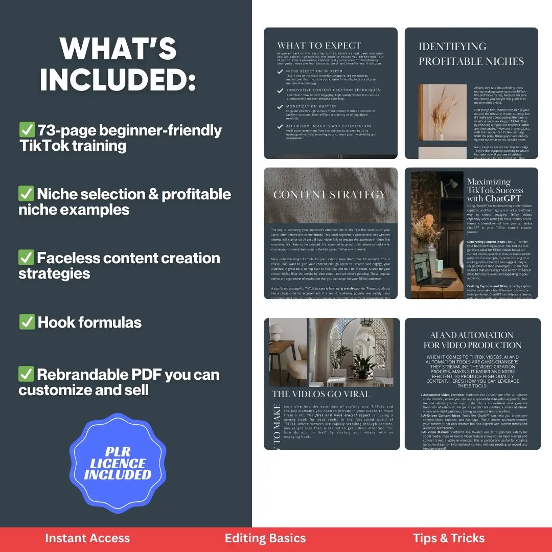 The Faceless TikTok Playbook